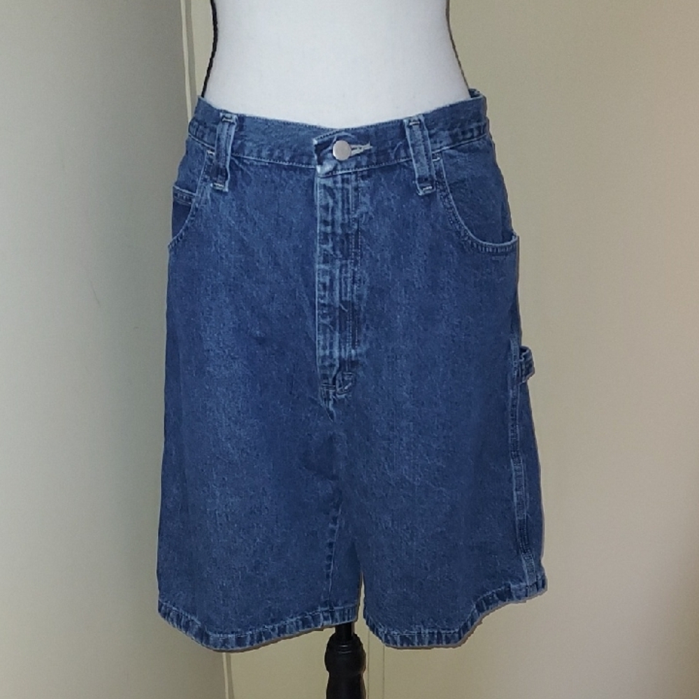 Wrangler Blue Denim Carpenter Shorts